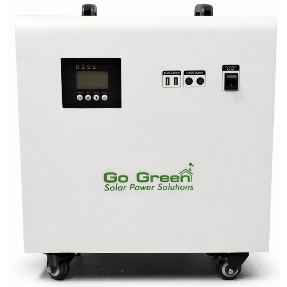 GO Green 4KW Power Station (2000W Rated) w/ Built-in 4019 Watt-Hours Lithium iron phosphate (LiFePO4) Dual Charging: AC Wall Outlet & Solar Panels