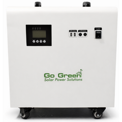 GO Green 4KW Power Station (2000W Rated) w/ Built-in 4019 Watt-Hours Lithium iron phosphate (LiFePO4) Dual Charging: AC Wall Outlet & Solar Panels
