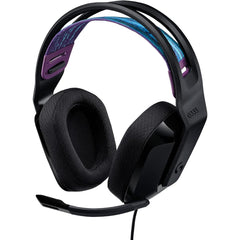 Logitech G335 Wired With Flip To Mute Microphone 3.5mm Audio Jack Memory Foam Lightweight Compatible With Pc, Playstation, Xbox, Nintendo Switch Black - CompuMe