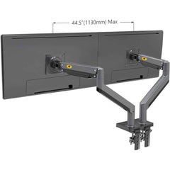 North Bayou NB North Bayou G35 22" - 32" Dual Monitor Stand Gas - Spring Heavy Duty Desk Mount Bracket