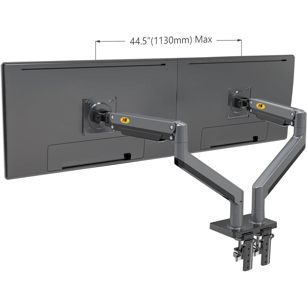 NB North Bayou G35 22"-32" Dual Monitor Stand Gas-Spring Heavy Duty Desk Mount Bracket