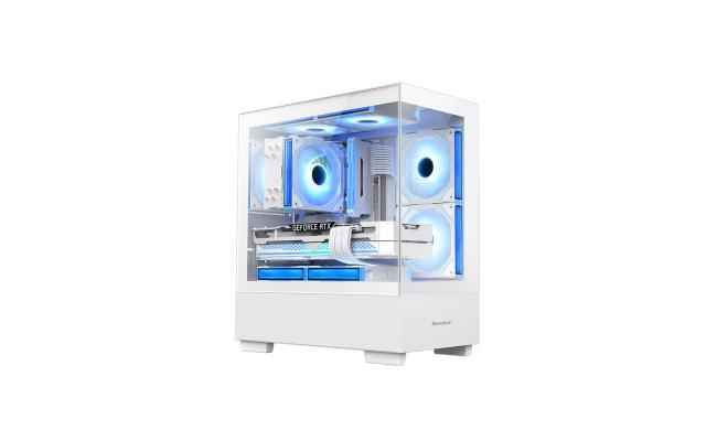 Huntkey PC case for desktop computer builds and component installation