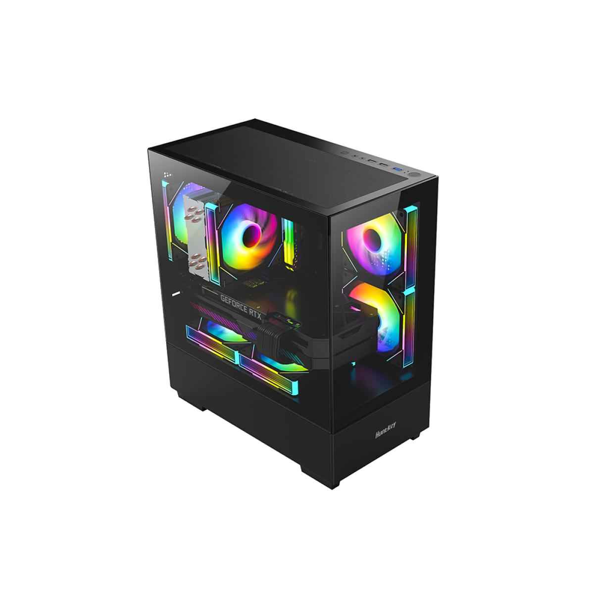 Huntkey G35 Empty Gaming Case Black, cases