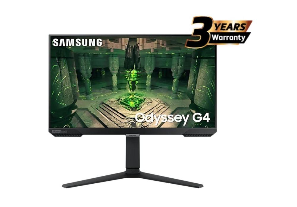 samsung Odyssey G4 25" FHD Flat Monitor, IPS, 240Hz, 1ms(GTG), HDR10, 99% sRGB, G-Sync Compatible, UltraWide Game View ,w/ Ergonomic Stand