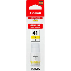 Genuine Canon Gi 41 Y Small Refillable Ink Cartridge For Pixma Ink Printers Yellow - CompuMe