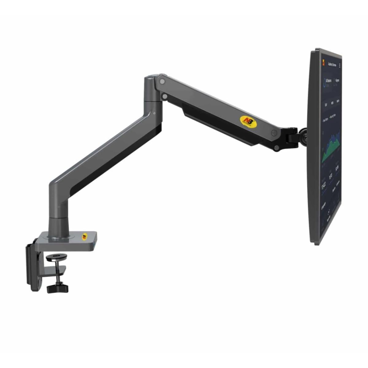 North Bayou G45 Full Motion Swivel Monitor Mount with Gas Spring for 27”-40” Monitors- Black