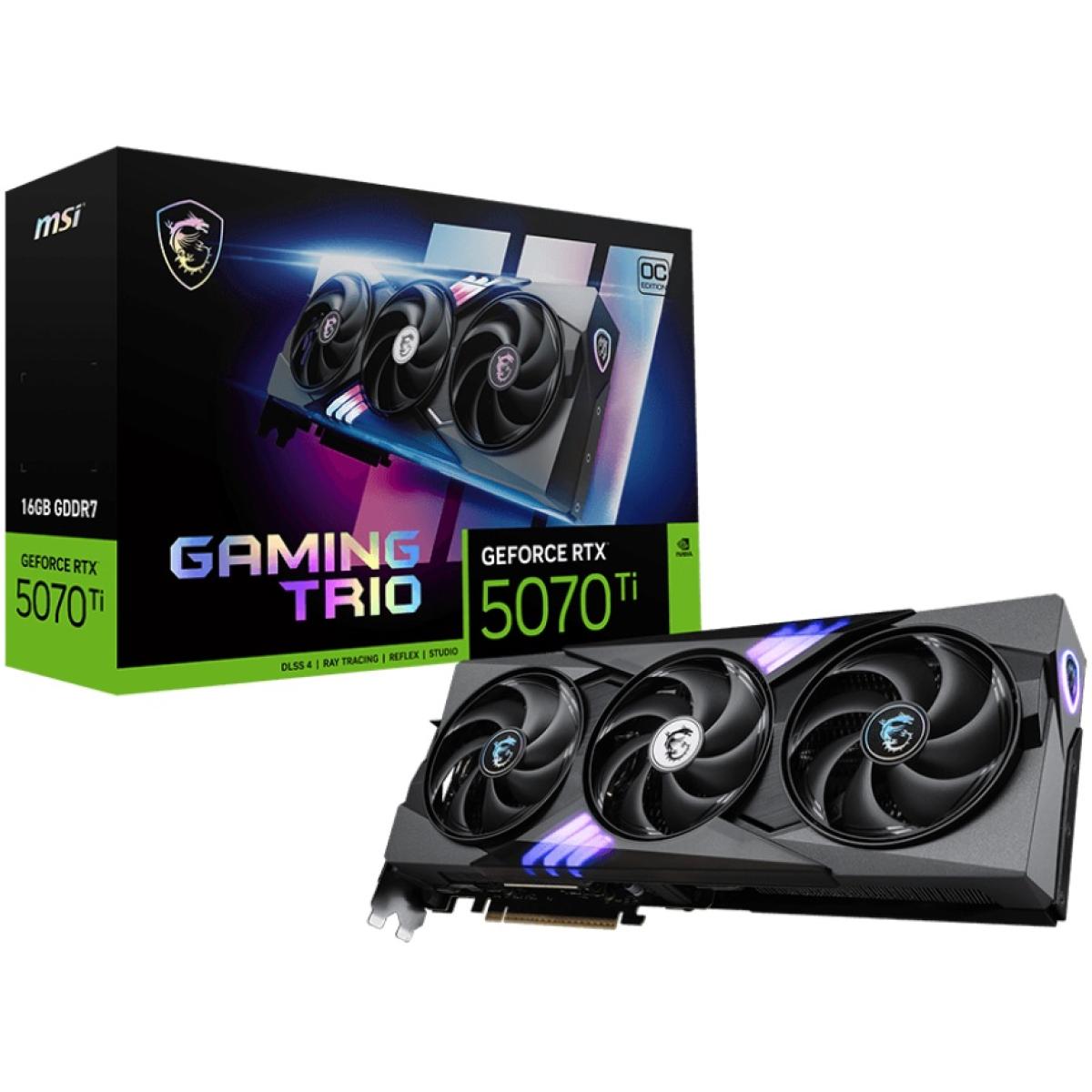 MSI GeForce RTX 5070 Ti GAMING TRIO OC 16GB GDDR7- Graphics Card | G507T-16GTC |
