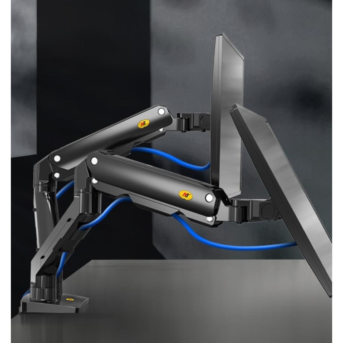 NB North Bayou G55 27″-34″ Dual Monitor Desk Mount TV Bracket