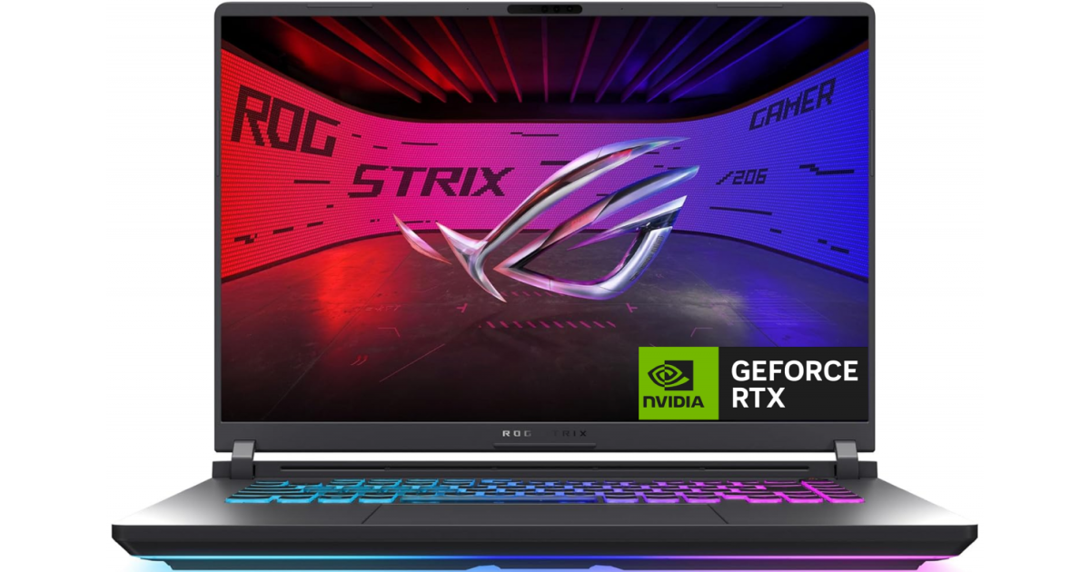 ASUS RGB NVMe PCIe laptop for portable computing