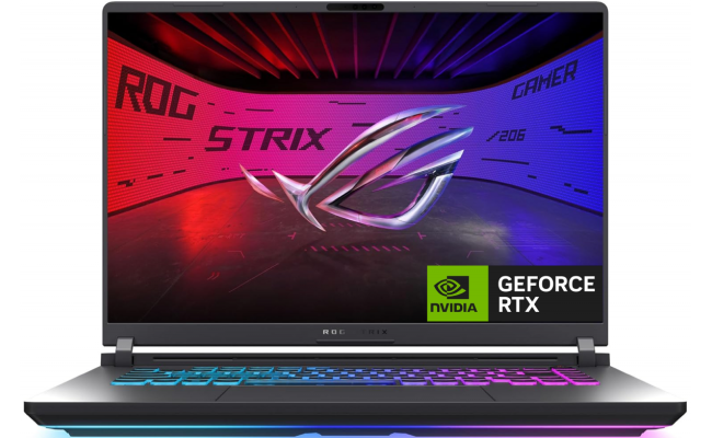 ASUS RGB NVMe PCIe laptop for portable computing