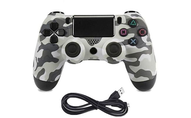 Wireless Controller For Ps4 Double Shock (army Red Green Blue)