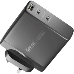 Promate GaNCharge-140W 140W USB-C GaN Charger with 140W Type-C Power Delivery 100W USB-C 3.0 Port 30W QC 3.0 USB Port - Black