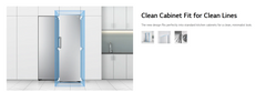 Gross Capacity Total , No Frost Upright Freezer, Smart Inverter Compressor, Stainless Steel Finish (355L)