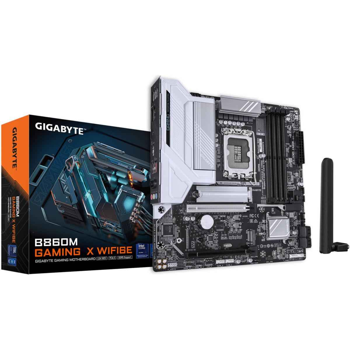 Gigabyte B860m Gaming X Wifi6e Lga 1851 M Atx Motherboard, Intel B860 Chipset, 4x Dimm Ddr5 Slots, Up To 256gb Max Memory, 1x Pcie 5.0 X16, 2x M.2 Slots