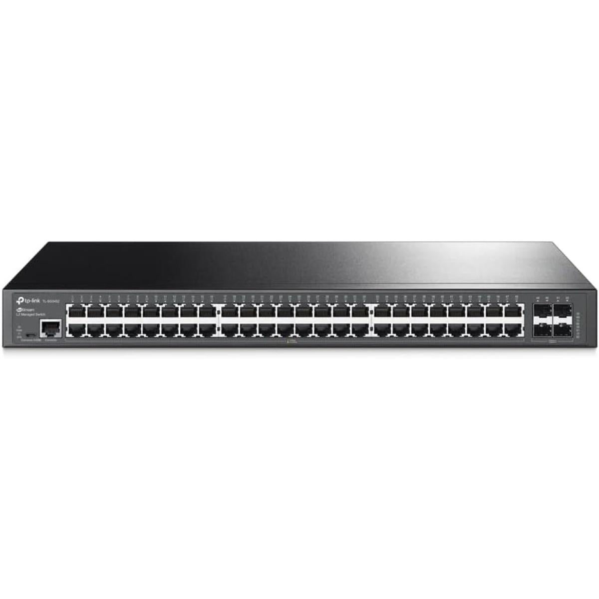 TP-Link TL-SG3452 | 48 Port Gigabit Switch, 4 SFP Slots | Omada SDN Integrated | L2+ Smart Managed | IPv6 | Static Routing | L2/L3/L4 QoS, IGMP & LAG