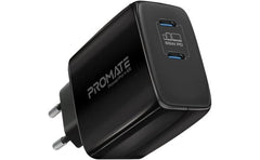 Promate Powerport 65 65w Usb C Universal Powerful Gan Tech Fast Chargerw/ 2 Type C Port Adaptive Charging & Over Charging Proteion