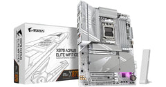GIGABYTE X870 AORUS ELITE WIFI7 ICE AMD RYZEN 7000 8000 9000 Series AM5/DDR5/PCIe 5.0/4xM.2 - ATX Gaming MotherBoard