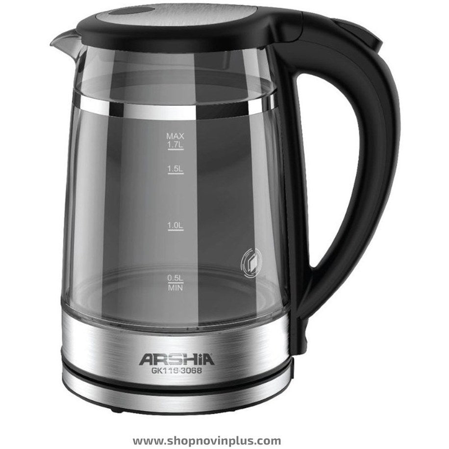 Arshia Double-Layered Glass Kettle – 1.7L – 2000W