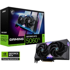 Msi Geforce Rtx 5060 Ti Gaming Oc 8gb Gddr7 128 Bit Memory, 2647 Mhz Boost Clocks, 28 Gbps Memory Speed, 4608 Cuda Cores, Pci Express Gen 5 X16