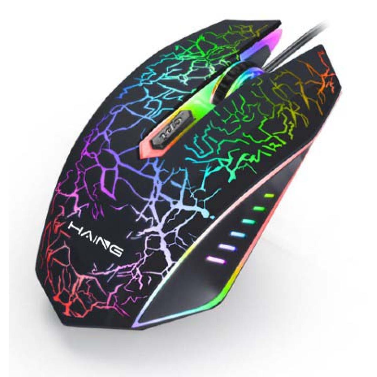 HAING HI-GM200 RGB Dazzling USB Wired Gaming Mouse