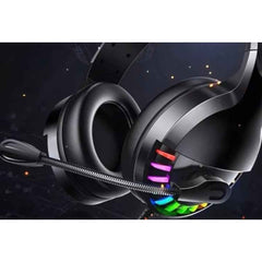 RGB Led Light GM2022 Gaming Headset with mic 40mm -Black