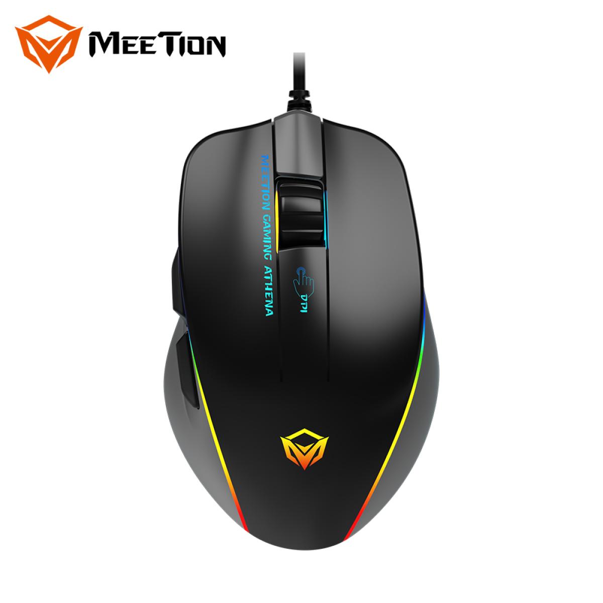 Meetion GM23_2023 RGB USB Gaming Mouse -Black & Grey