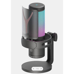 Redragon Fenris Gm301 Rgb Plug And Play Gaming Stream Microphone, Touch Sensor Button, And Key Mute With Volume Control - CompuMe