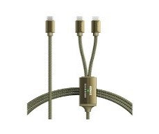 Remax Kerolla Series 100W Aluminum Fast Charging Cable Type-C To Type-C+Type-C - RC-092T