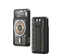 Remax Power Bank Walking Phantom, 10000Mah, 20W & 22.5W, Cabled Magnetic Wireless - RPP-580
