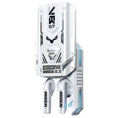 Wekome Mecha Shape Tws Earbuds Semi-In-Ear, Bluetooth, White - VB07