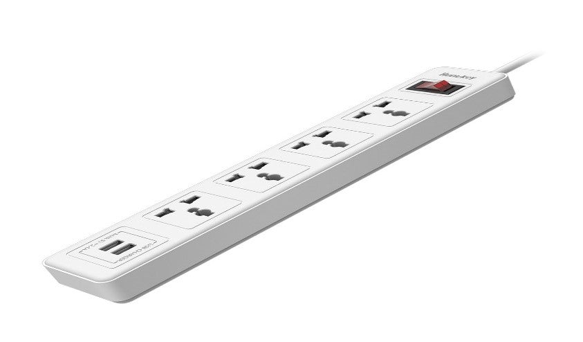 Huntkey Power Strip 4 Socket & 2 Usb Ports 2.4A - SSZ507