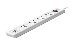 Huntkey Power Strip 4 Socket & 2 Usb Ports 2.4A - SSZ507