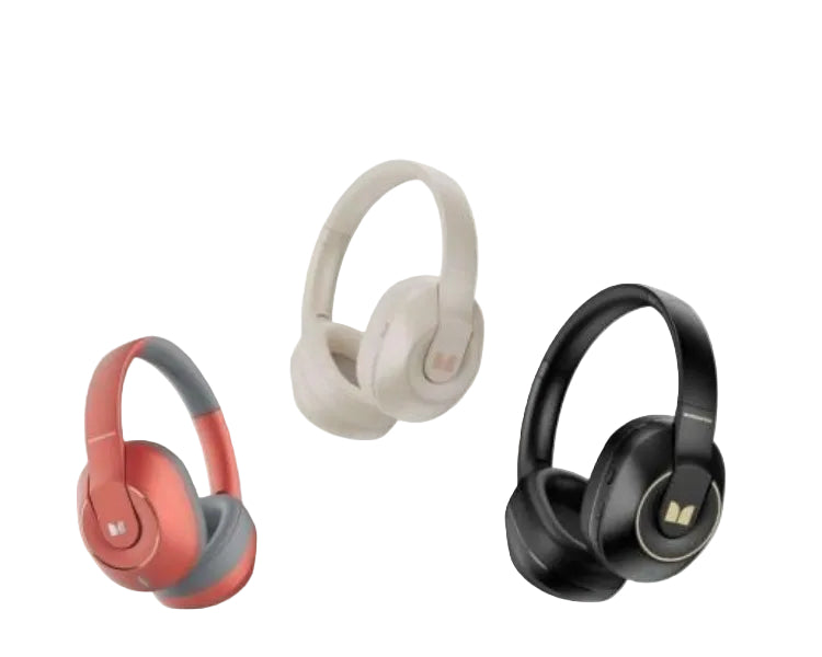 Monster Wireless Headphones, 25H Hifi Music Earphones, Noise Reduction, Multicolor - XKH01