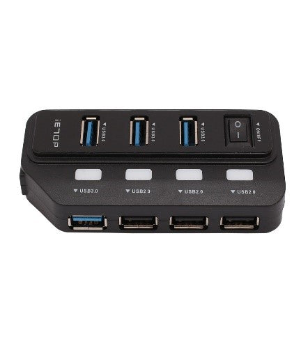 IETOP SUPER SPEED HUB USB3.1 & USB2.0 7PORT & TYPE-C - U3-32
