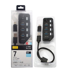 IETOP SUPER SPEED HUB USB3.1 & USB2.0 7PORT & TYPE-C - U3-32
