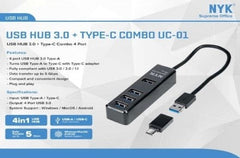 IETOP USB3.2 Gen1 C/A TO HUB & C Charge output - TU-359