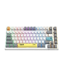 Onikuma USB Wired Mechanical Keyboard, RGB Backlit Matte Key Caps, For PC & Laptop, White - G58 WHITE