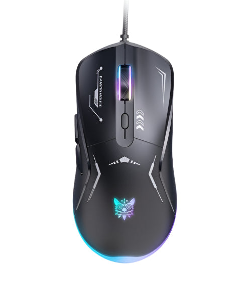Onikuma RGB Wired Gaming Mouse DPI, USB Cable Length 1.5Mm, Black - CW917