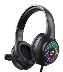 ONIKUMA X7 PRO Gaming Headset — RGB LED, Noise-Cancelling Microphone, Wired, Black