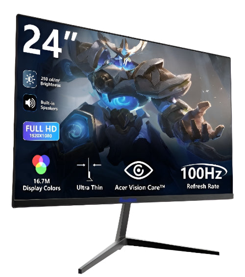 SUIRGE Gaming Monitor 24Inch, 1K Built-in Speakers - SG-2408G