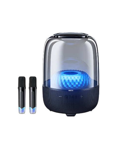 WEKOME Beluga Desktop Bluetooth Speaker with Dual Microphones, Black - D16