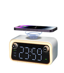 WEKOME Beluga D6 Multi-function Wireless Speaker 15W-Wireless Charging-Radio-Ambient Night Light