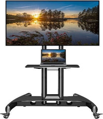 NP Mobile TV Cart Roling TV Stand with Wheels, Fit Most " 32 To 75Inch" - AVA-1500-60-1P
