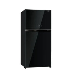 Toshiba Top Mount Refrigerator - 554 Ltr - Black-Glass