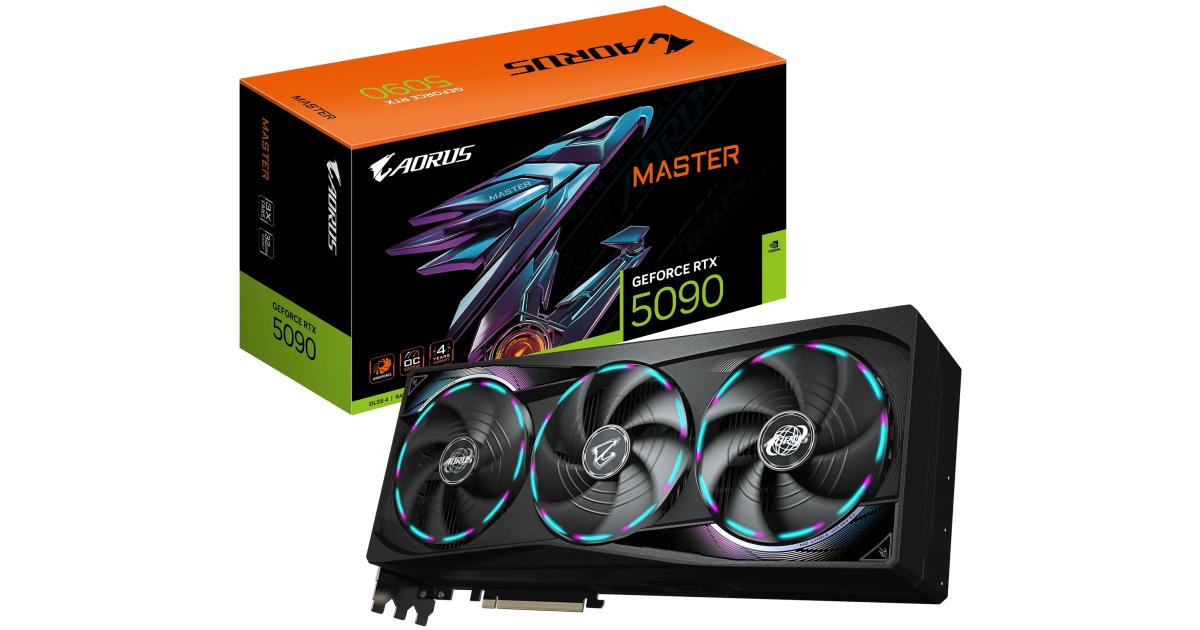 GIGABYTE AORUS GeForce RTX 5090 MASTER 32GB GDDR7 - Graphics Card