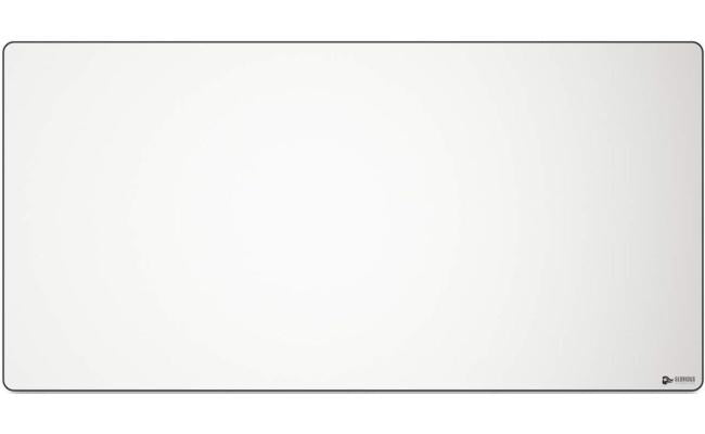 Glorious 3XL Extended Gaming White Smooth Cloth & Anti-Slip Rubber Base Mouse pad, Stitched Edges | 122x61x3mm - White