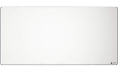 Glorious 3XL Extended Gaming White Smooth Cloth & Anti-Slip Rubber Base Mouse pad, Stitched Edges | 122x61x3mm - White