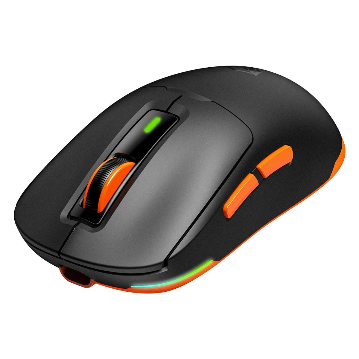 Meetion Air GW24 2.4G Bluetooth & Wired Gaming Mouse -Black
