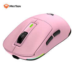 Meetion Air GW24 2.4G Bluetooth & Wired Gaming Mouse -Pink