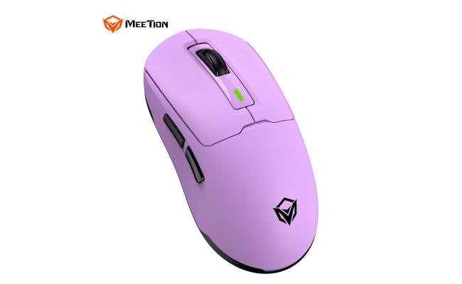 Meetion Air Gw24 2.4g Bluetooth & Wired Gaming Mouse Purple